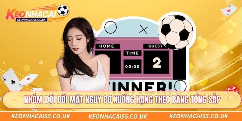 Nhóm đội đối mặt nguy cơ xuống hạng theo bảng tổng sắp